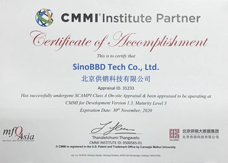 CMMI3级认证